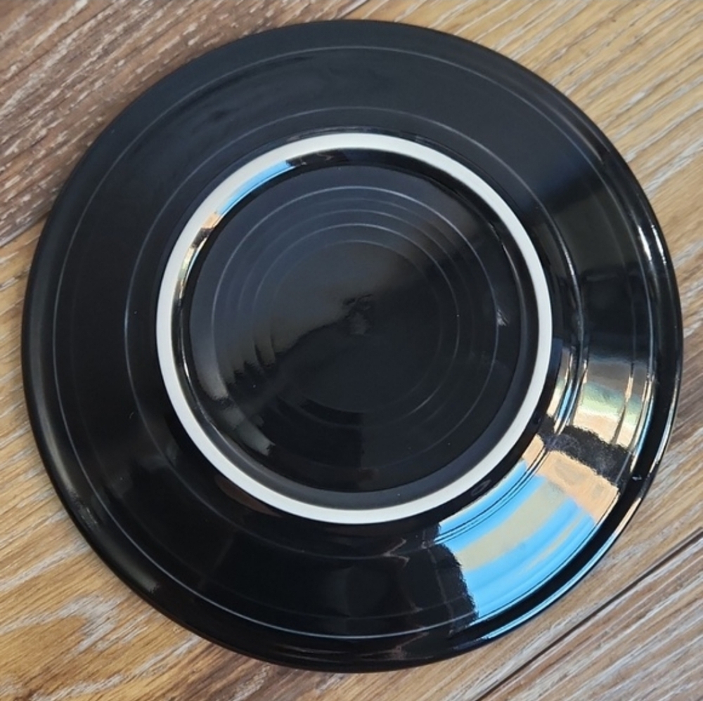 NWOT RETIRED Fiesta Black Salad Plate 7.25 in Fiestaware - Picture 8 of 10